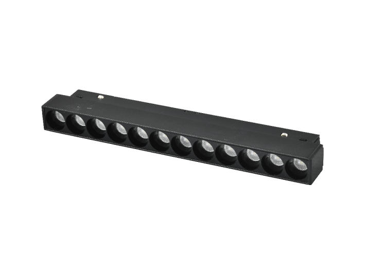 Трековый магнитный светильник iLedex Vision 4822-002-L235-12W-38DG-3000K-BK