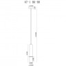 Подвесной светильник iLamp Lofty 10705-1 BK-BR
