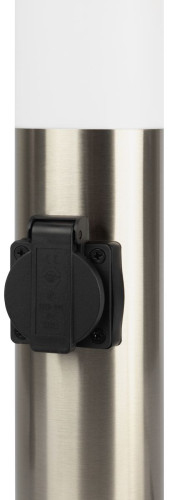 Ландшафтный светильник ЭРА Беллона GBF-103-1-SL-0650 230В Е27 IP54 серебро с розеткой Б0071046