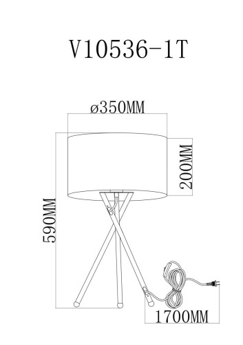 Настольная лампа Moderli Palma V11598-1T