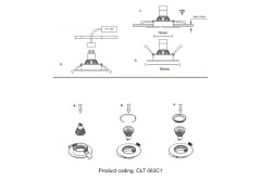 Встраиваемый светильник Crystal Lux CLT 063C1 BL
