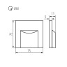 Подсветка для лестниц и ступеней Kanlux Erinus Led L W-NW 33321