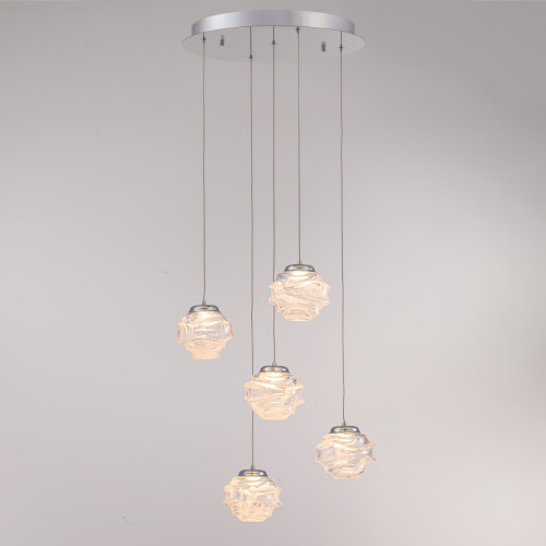 Подвесной светильник Delight Collection MD25030003 MD25030003-5A chrome/clear