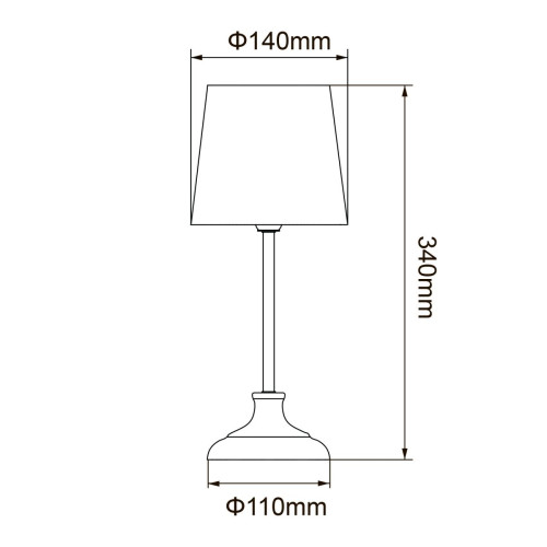 Настольная лампа Uniel UML-B309 E14 CHROME/DARK BLUE UL-00012426