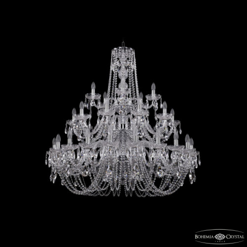 Подвесная люстра Bohemia Ivele Crystal 1402/20+10+5/400/3d Ni