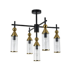 Люстра на штанге Indigo Torazzo 13037/5R Black V000527