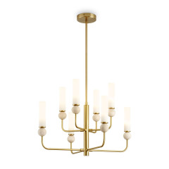 Люстра на штанге Freya Sunspot FR5482CL-08BS