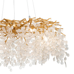 Подвесная люстра Delight Collection Shiro-noda FTB006R-100 brass/clear
