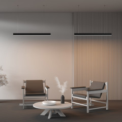 Линейный подвесной светильник Maytoni Technical 3000K 50x50 (Черный, 1 м) LL312027