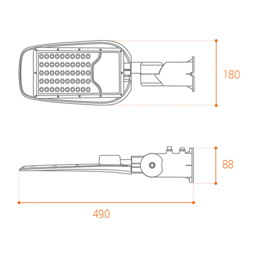 Уличный консольный светильник Wolta STL-40W/05