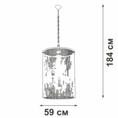 Подвесная люстра Vitaluce V5817-7/6