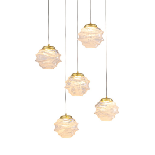 Подвесной светильник Delight Collection MD25030003-5A gold/clear