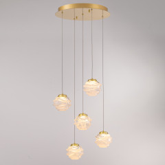 Подвесной светильник Delight Collection MD25030003-5A gold/clear