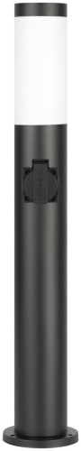 Ландшафтный светильник ЭРА Беллона GBF-103-1-BL-0650 230В Е27 IP54 черный с розеткой Б0071048
