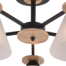 Люстра на штанге Reluce 01625-0.3-05 BK+WOOD