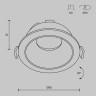 Встраиваемый светильник Maytoni Technical Share DL051-U-1BMG