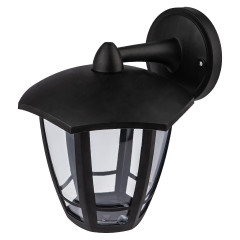 Уличный настенный светильник ЭРА НБУ 07-40-004 «Дели 3» черный Б0051188