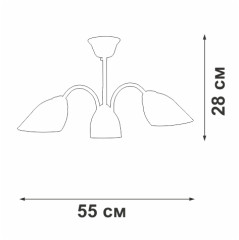 Люстра на штанге Vitaluce V3336-0/3PL