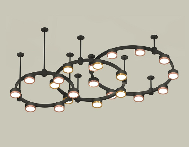 Комплект подвесного светильника Ambrella Light Techno Ring XR92222100 (A9222, A9227, C9233, C9242, C9238, C9232, N8126, N8124)