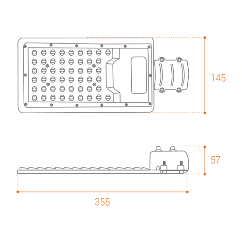 Уличный консольный светильник Wolta STL-50W/04