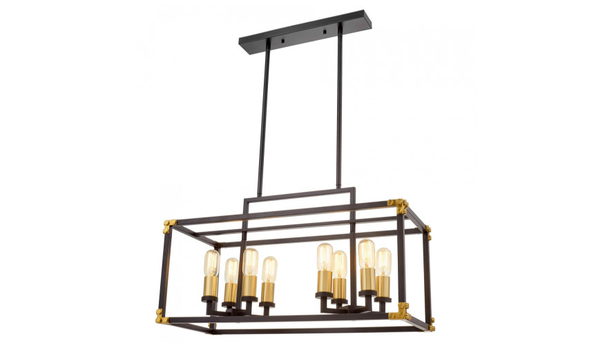 Подвесная люстра Lumina Deco Waldorf LDP 1140-8 BK+MD