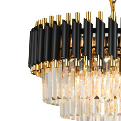 Подвесная люстра Natali Kovaltseva DARIAN 76017/10C GOLD BLACK