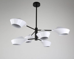 Подвесная люстра Lumina Deco Romina LDP 6037-6 WT+BK