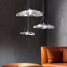 Подвесной светильник DeLight Collection Manta 2049P/D300 silver/clear