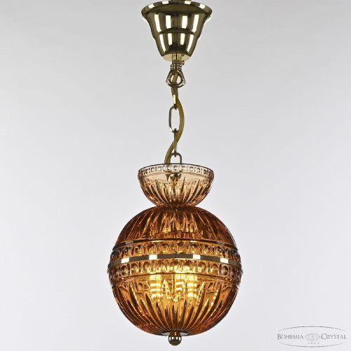 Подвесной светильник Bohemia Ivele Crystal 5480/17 G Amber/M-1G