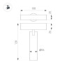 Трековый магнитный светильник Arlight MAG-SPOT-25-R90-9W Warm3000 050045