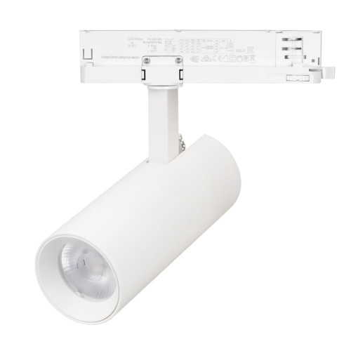 Трековый трехфазный светильник Arlight LGD-GERA-4TR-R55-10W Warm3000 (WH, 24 deg, 230V, TRIAC) (IP20 Металл) 058866