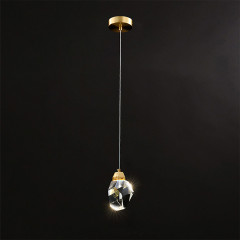 Подвесной светильник Delight Collection Crystal rock II 9701P/1 brass