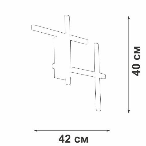 Настенный светильник Vitaluce V3043-1/4A