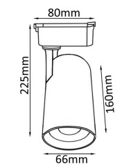 Трековый светильник Crystal Lux CLT 0.31 006 CLT 0.31 006 20W WH