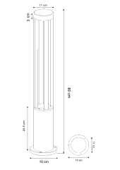 Ландшафтный светильник Arte Lamp Thuban A1080PA-1BK