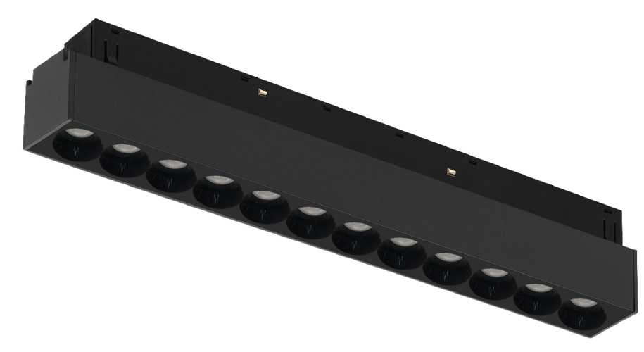 Трековый магнитный светильник iLedex Vision SMART 4822-002-L235-12W-38DG-BK