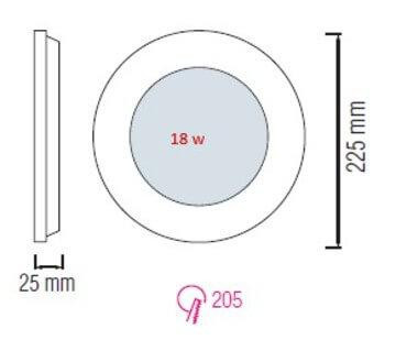 Встраиваемый светодиодный светильник Horoz Slim-15 15W 6400K 056-003-0015 HRZ33002856