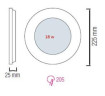 Встраиваемый светодиодный светильник Horoz Slim-15 15W 6400K 056-003-0015 HRZ33002856
