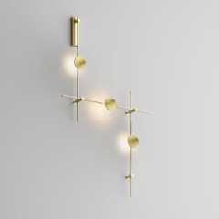 Готовая конструкция настенная прямая со светильниками Plato 3 шт. и блоком питания Maytoni Technical Flarity TFC-Flar-W01-BS