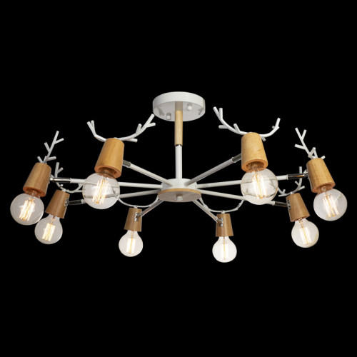Люстра на штанге Loft IT Sven 10024/8 White