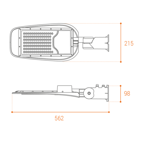 Уличный консольный светильник Wolta STL-70W/05