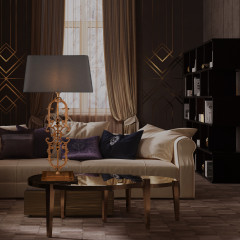 Настольная лампа Loft IT Lace 10439T/B
