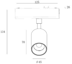 Трековый светильник SWG PRO SL-SLIM-SPWH-10-CCT 022087