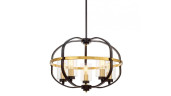 Подвесная люстра Lumina Deco Monterey LDP 1141-5 BK+MD