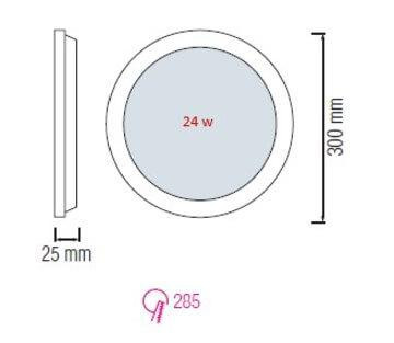 Встраиваемый светодиодный светильник Horoz Slim-18 18W 6400K 056-003-0018 HRZ33002859