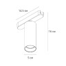 Трековый магнитный светильник Arte Lamp Rapid A6158PL-1WH