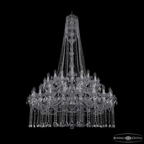 Подвесная люстра Bohemia Ivele Crystal 1413/20+10+5/400/h-164/2d Ni