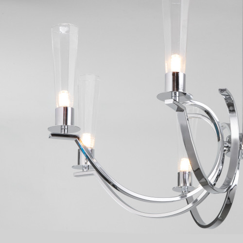 Люстра на штанге Eurosvet Rosher 60141/8 хром a060336