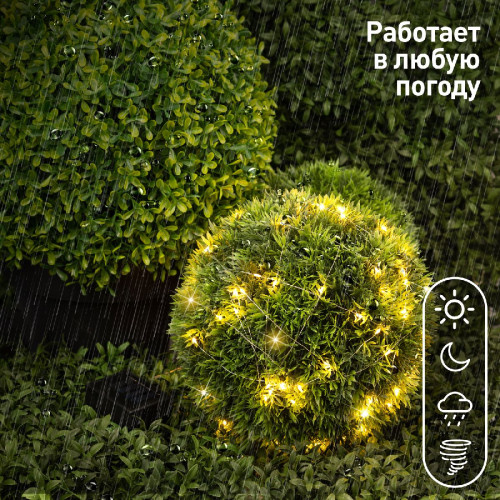 Садовая гирлянда Нить на солнечной батарее Эра ERASF22-42 Б0053371