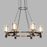 Подвесная люстра Delight Collection P0738-6A gold/pearl black
